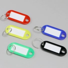 Key tags, multi-coloured (10 pieces) 