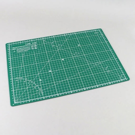 Self-healing cutting mat A3, 45 x 30 cm, with grid, green/black 