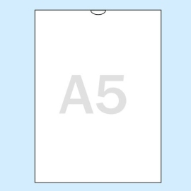 Document covers A5, thumb slot, PVC, transparent 