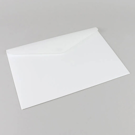 Document pouch A4, with Velcro fastener, up to 135 sheets, PP film, white 