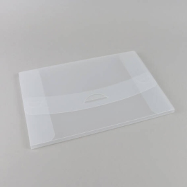 Document box A4, plug-in closure, 100 sheets, PP film, matt-transparent 