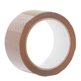 Packaging tape, 50 mm wide, brown (Roll with 66 m) 