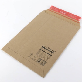 Shipping envelope cardboard A4, 23.5 x 34 x 3.5 cm, self-adhesive seal, tear strip, brown 