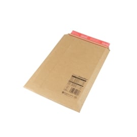A4 Plus cardboard envelope, 25 x 36 x 2 cm, self-adhesive seal, tear strip, brown 