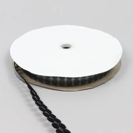 Hook and loop fasteners roll, single 13 mm | black | loop