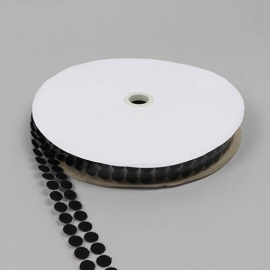 Hook and loop fasteners roll, single 13 mm | black | hook