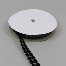 Hook and loop fasteners roll, single 16 mm | black | loop