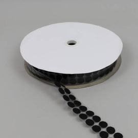 Hook and loop fasteners roll, single 16 mm | black | hook