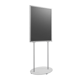 Info display A1, oval base, silver 
