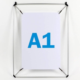 Tender frame for A1, aluminium, silver 