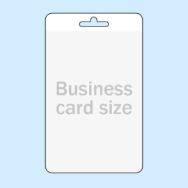 ID pockets for credit card size, portrait, with euro hole 