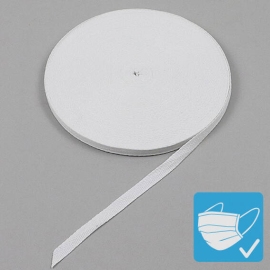 Twill tape, cotton 10 mm | white