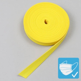 Bias binding tape, polyester, 20 mm (reel with 25 m) yellow