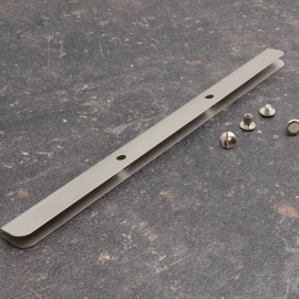 Binding screw rails, 235 mm, tin-plated 