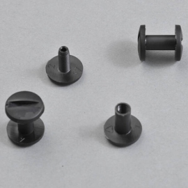 Plastic binding screws, 13 mm | black