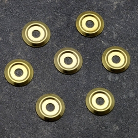 Washers for binding screws, 17 mm, brass-plated 