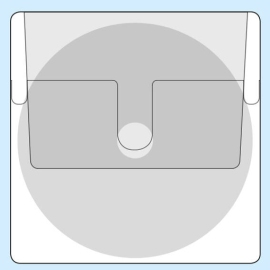 CD-pockets, self-adhesive, squared, with inserted flap 