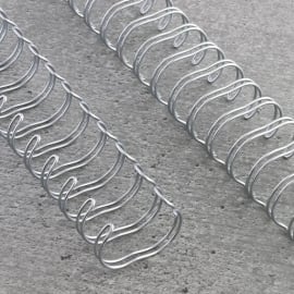 Wire bindings 2:1, A4 11,0 mm (7/16") | silver