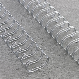 Wire bindings 3:1, A5 6,9 mm (1/4") | silver