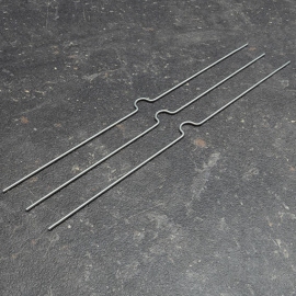 Calendar hangers, 250 mm long, silver 