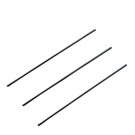 Straight wire shafts for calendar hangers, 88 mm long, black 