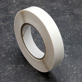 Double-sided adhesive tissue tape with fingerlift, very strong/very strong 12 mm | 50 m