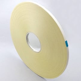 Double-sided adhesive PET tape, very strong/very strong, white paper cover 9 mm | 200 m