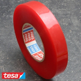 Double-sided adhesive PET tape, very strong/very strong, tesafix 4965 