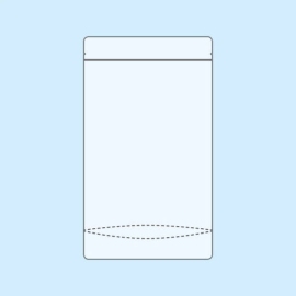 Stand Up Pouches highly transparent 130 x 225 mm