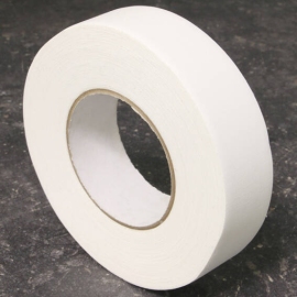 One-sided adhesive fabric tape, duct tape white | 19 mm