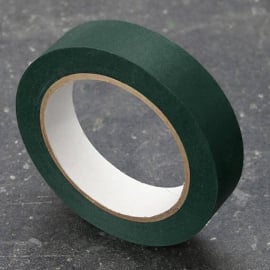 Best Price spine tape, special paper, linen structure green | 50 mm