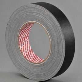 REGUtex R spine tape, cloth tape, fabric structure, laquered black | 25 mm