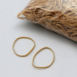 Rubber bands, ecru 50 mm | 3 mm