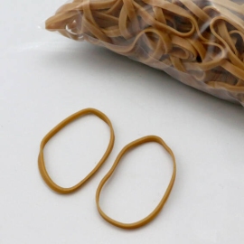 Rubber bands, ecru 60 mm | 6 mm