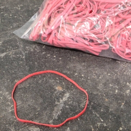 Rubber bands, red 80 mm | 3 mm