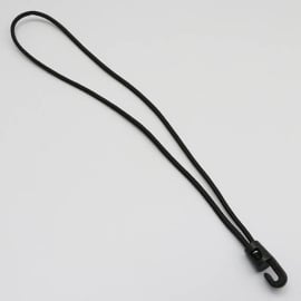 Bungee loops with plastic hook, 350 mm, black 