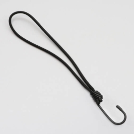 Bungee loops with metal hook, 250 mm, black 