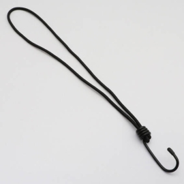 Bungee loops with metal hook, 350 mm, black 