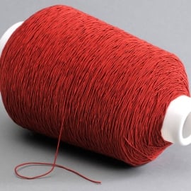 Elastic cords on reel, 1 mm, red (Roll with 1,050 m) 