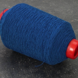 Elastic cords on reel, 1 mm, dark blue (Roll with 1,050 m) 