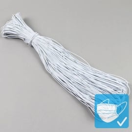 Elastic cords, 2 mm, white (bundle with 100 m) 