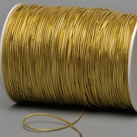 Elastic cords on reel, 2 mm, golden (Roll with 500 m) 