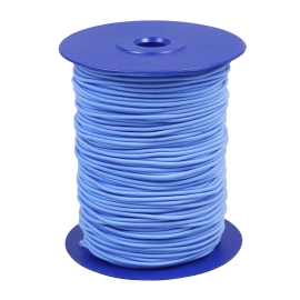 Elastic cords on reel, 2.2 mm, light blue (L044) (reel with 100 m) 