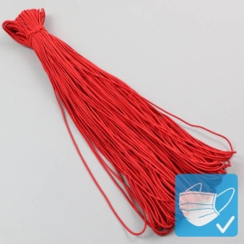 Elastic cords, 2.5 mm, red (bundle with 100 m) 