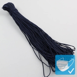 Elastic cords, 2.5 mm, dark blue (bundle with 100 m) 