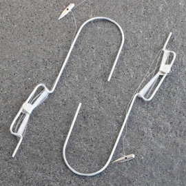 Big Wire hangers with 1.5 nylon cord 