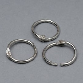 Binding rings 14 mm, nickel-plated, delivered open 