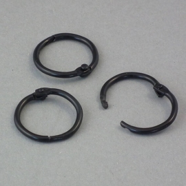 Binding rings 19 mm, black 