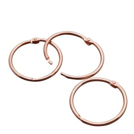 Binding rings 25 mm, copper-plated 