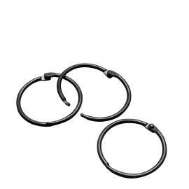 Binding rings 38 mm, black 